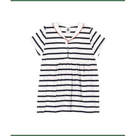 Robe manches courtes marshmallow/sans manche oking 12 mois PETIT BATEAU
