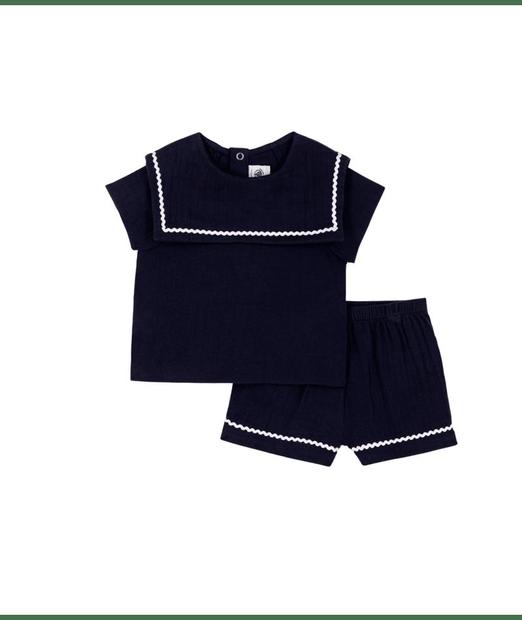 Ensemble 2 pieces sans manche oking 6 mois PETIT BATEAU