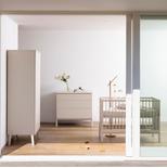Chambre TRIO Lit 70x140 + Commode + Armoire ASHI Argile + PAL OFFERT