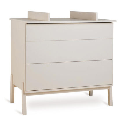 Chambre TRIO Lit 70x140 + Commode + Armoire ASHI Argile + PAL OFFERT QUAX - 2