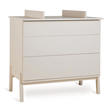 Chambre TRIO Lit 70x140 + Commode + Armoire ASHI Argile + PAL OFFERT QUAX - 2