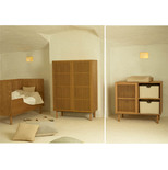 Chambre TRIO Lit 70x140 Commode Armoire HAI NO KI + PAL OFFERT