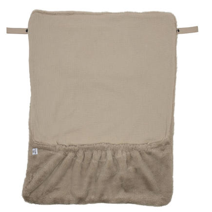 Couverture nomade fausse fourrure angora - Beige BB&CO - 2
