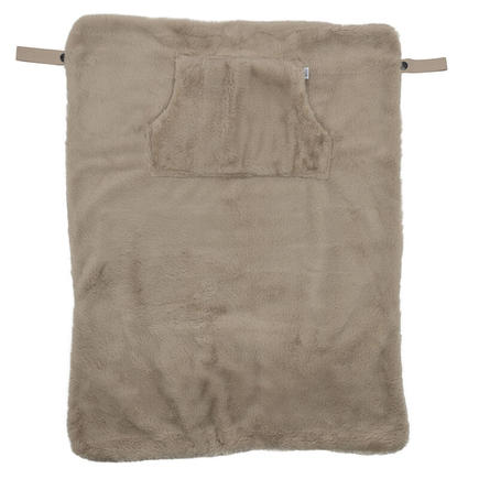 Couverture nomade fausse fourrure angora - Beige BB&CO