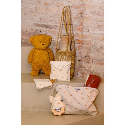 Lingettes lavables et pochette assortie arc-en-ciel BB&CO - 2