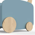 Chariot de rangement à roulettes FIRMIANA Bleu Orage CBA Meubles - 4