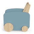 Chariot de rangement à roulettes FIRMIANA Bleu Orage CBA Meubles - 5