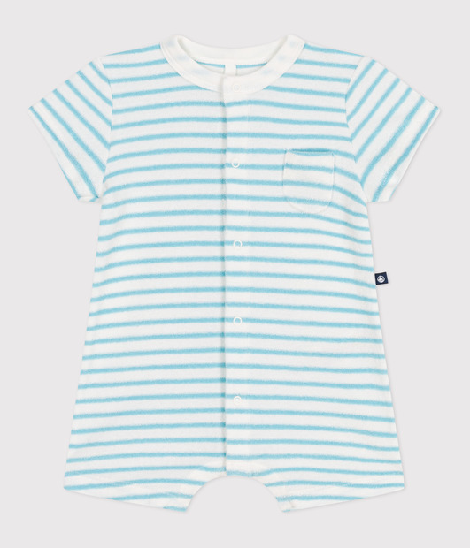 Combicourt marshmallow/aquatic 12 mois PETIT BATEAU