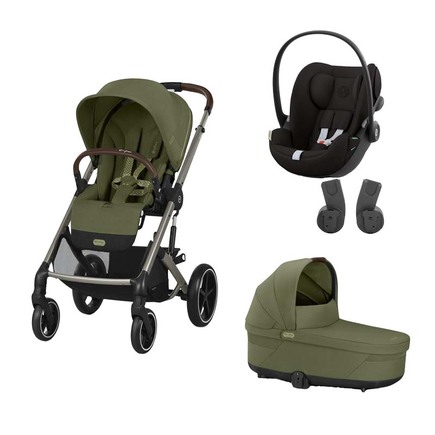 POUSSETTE TRIO Balios S Lux+ Nacelle Moss Green + Cloud G I-Size Magic Black CYBEX