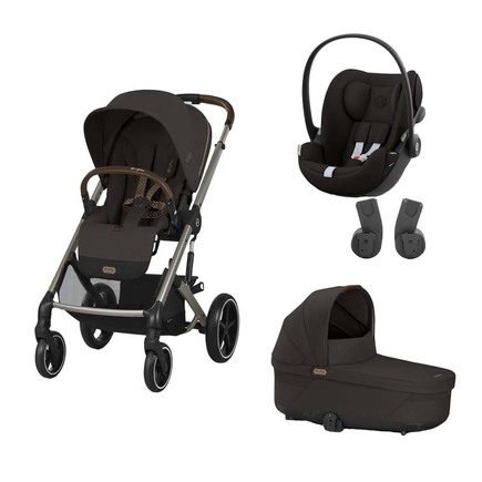 POUSSETTE TRIO Balios S Lux + Nacelle Chocolate Brown+ Cloud G I-Size Magic Black CYBEX