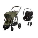 Poussette Duo GAZELLE S Moss Green + CLOUD G i-Size Magic Black