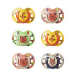 Lot de 6 sucettes Fun Friends 0-6 mois Multicolore