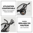 Poussette remorque de vélo Bike N Walk duo Light Grey HAUCK - 4