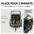 Poussette remorque de vélo Bike N Walk duo Light Grey HAUCK - 5