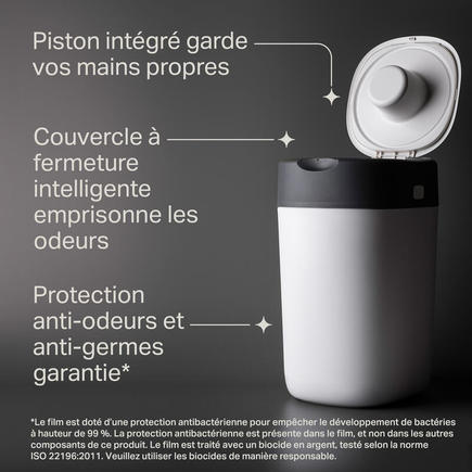 Poubelle à couches Twist & Click Vert + 1 recharge TOMMEE TIPPEE - 4