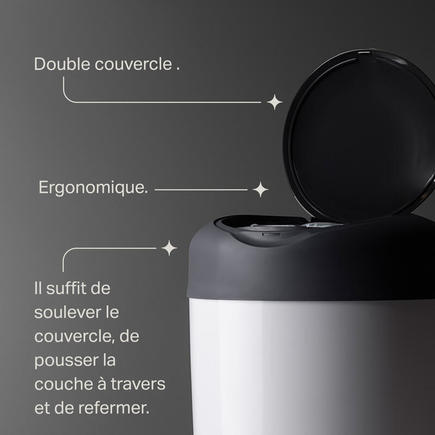Poubelle à couches Simplee Blanc + 1 recharge TOMMEE TIPPEE - 4