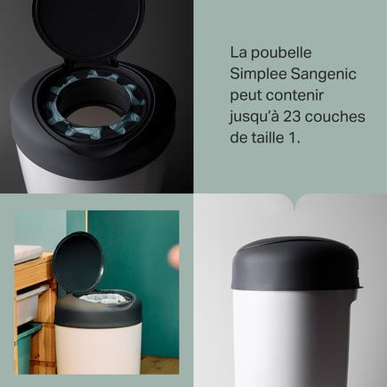 Poubelle à couches Simplee Blanc + 6 recharges TOMMEE TIPPEE - 5