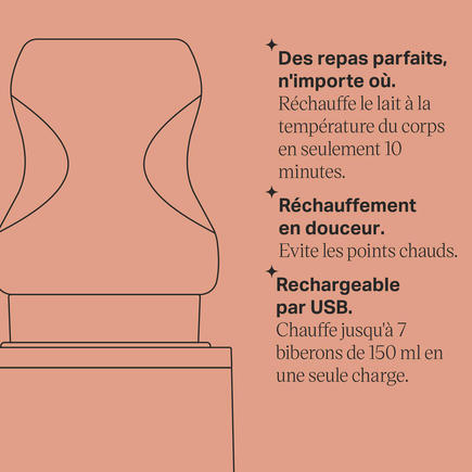 Chauffe-biberons électrique nomade LetsGo Gris TOMMEE TIPPEE - 3