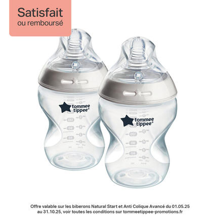 Lot de 2 biberons anti-colique Natural Start 260ml TOMMEE TIPPEE - 2