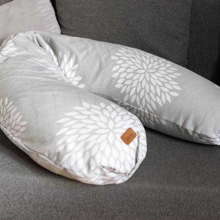 Coussin Big Flopsy™ - Jersey De Coton - Flower Gris BEABA - 5