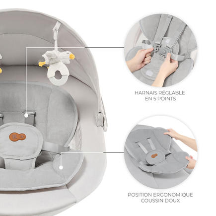 Balancelle-transat TULSY beige  KINDERKRAFT - 6