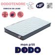 Matelas DODOTENDRE (face été/face hiver) 60x120 cm Blanc/Anthracite MON P'TIT DODO - 2