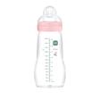 Biberon en verre 260ml Débit 2 0-6m Blush MAM