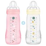 Lot de 2 biberons Easy Active 2e âge 330ml 6m Berry Pearl