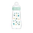 Biberon en verre 260ml Débit 2 0-6m Aqua MAM - 2