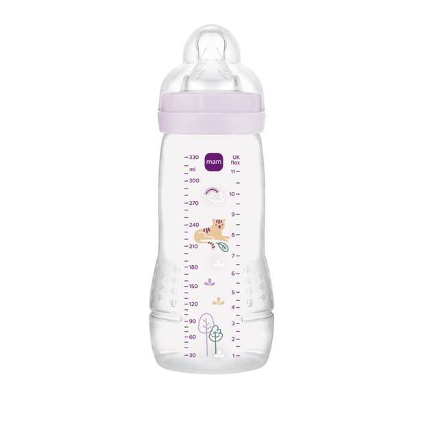 Biberon Easy Active 2e âge 330ml 6m Lilas MAM