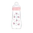 Biberon en verre 260ml Débit 2 0-6m Blush MAM - 2