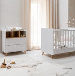 Chambre DUO Lit 60x120 + Commode LOFT Blanc + PAL OFFERT