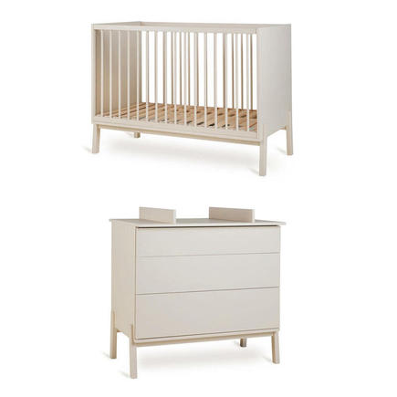 Chambre DUO Lit 60x120 + Commode ASHI Argile + PAL OFFERT QUAX - 2