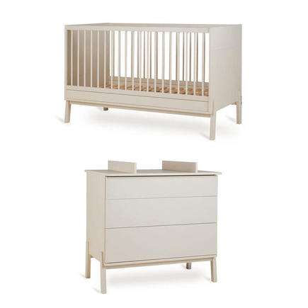 Chambre DUO Lit 70x140 + Commode ASHI Argile + PAL OFFERT QUAX - 2