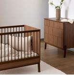 Chambre DUO Lit 70x140 + Commode ASHI Châtaignier + PAL OFFERT