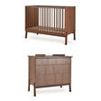 Chambre DUO Lit 60x120 + Commode ASHI Châtaignier + PAL OFFERT QUAX - 2