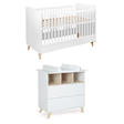 Chambre DUO Lit 70x140 + Commode LOFT Blanc + PAL OFFERT QUAX - 2