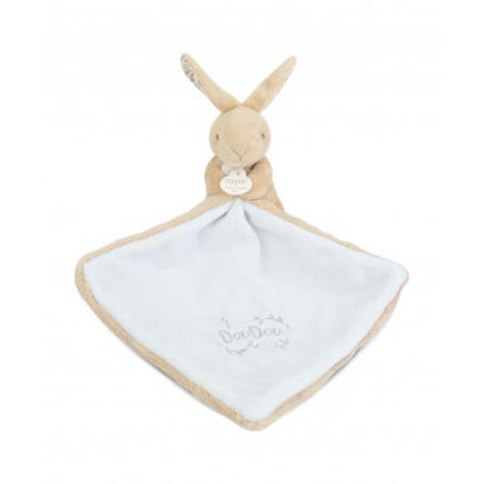 Doudou Lapin mouchoir 10 cm - Beige DOUDOU ET COMPAGNIE - 4