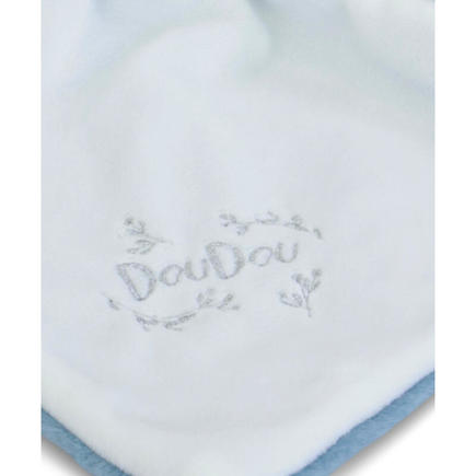 Doudou Lapin mouchoir 10 cm - Bleu DOUDOU ET COMPAGNIE - 4