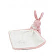 Doudou Lapin mouchoir 10 cm - Rose DOUDOU ET COMPAGNIE - 2