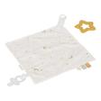 Doudou carré avec anneau de dentition Newborn Naturals Blanc LITTLE DUTCH - 2
