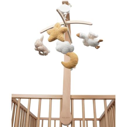 Mobile musical en bois Newborn Naturals Multicolore LITTLE DUTCH - 4