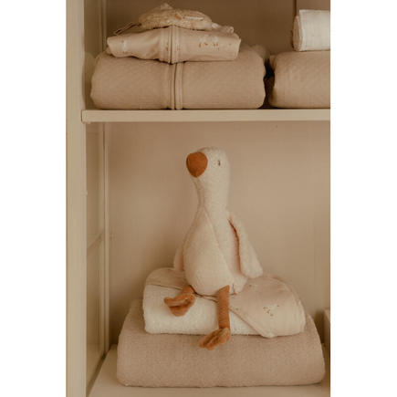 Grande peluche Oie Newborn Naturals Blanc LITTLE DUTCH - 4
