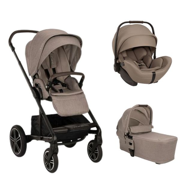 Poussette TRIO Mixx Next + Siège-auto Arra Flex + Nacelle Mixx Cedar  NUNA