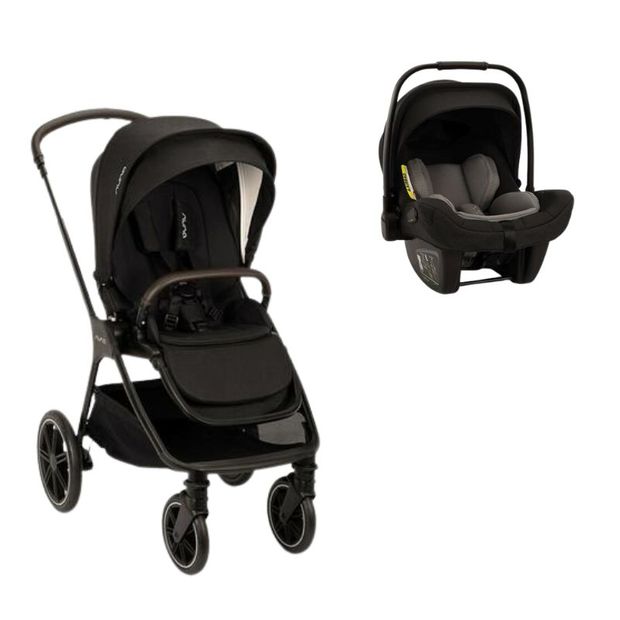 Poussette DUO TRIV LX + Siège-auto Arra Flex Caviar NUNA