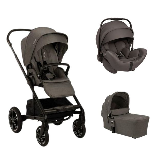 Poussette TRIO Mixx Next + Siège-auto Arra Flex + Nacelle Mixx Thunder NUNA