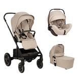Poussette TRIO Mixx Next + Siège-auto Arra Flex + Nacelle Mixx Biscotti