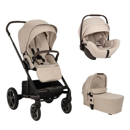 Poussette TRIO Mixx Next + Siège-auto Arra Flex + Nacelle Mixx Biscotti NUNA