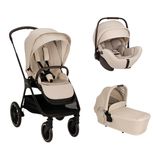 Poussette TRIV LX + Siège-auto Arra Flex + Nacelle Lytl Biscotti 