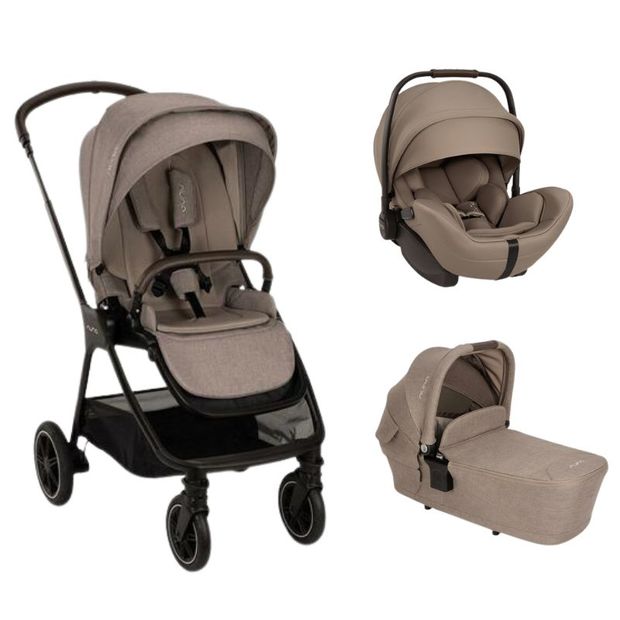 Poussette TRIO Triv Next + Siège-auto Arra Flex  + Nacelle Lytl Cedar NUNA
